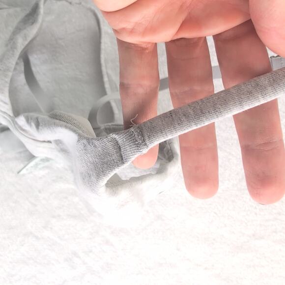 SKIMS (2) Cotten Jersey Bralettes Ivory/Gray S/M - Picture 6 of 11